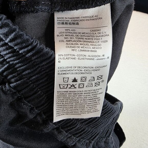 Levi's Signature Wide Leg Cropped Pullon Pants Size 14/32 - Picture 11 of 17